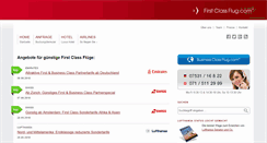 Desktop Screenshot of firstclassflug.com